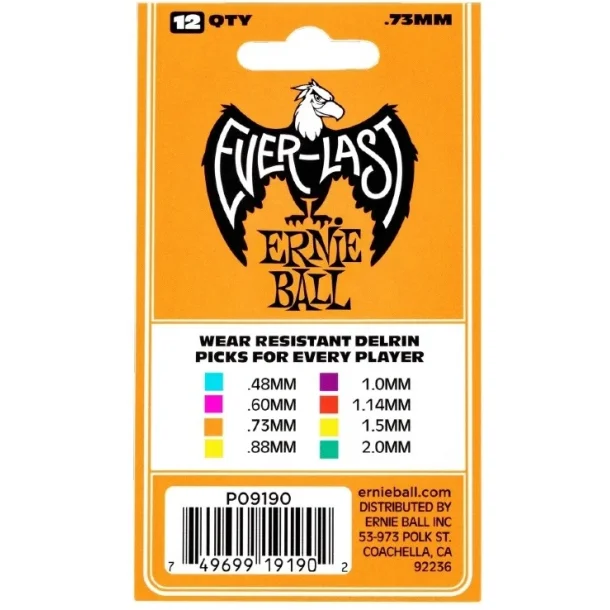 Ernie Ball EB-9190 Everlast .73-orange,12pk